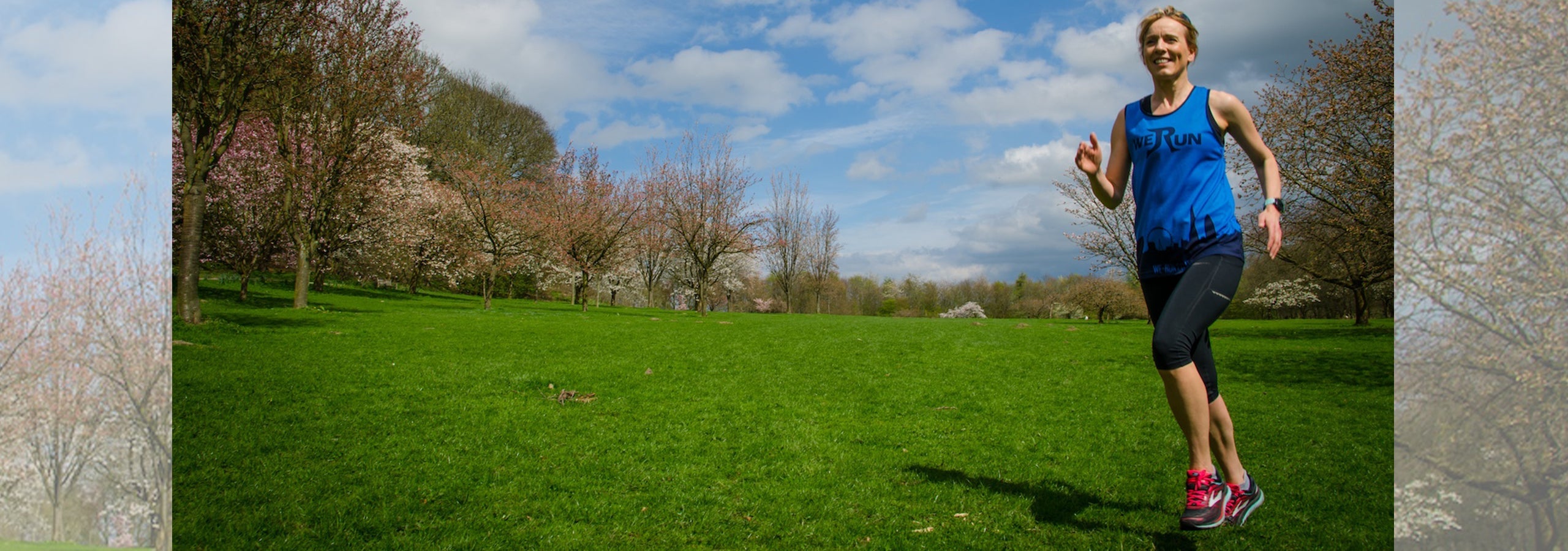 Image of woman running in a field