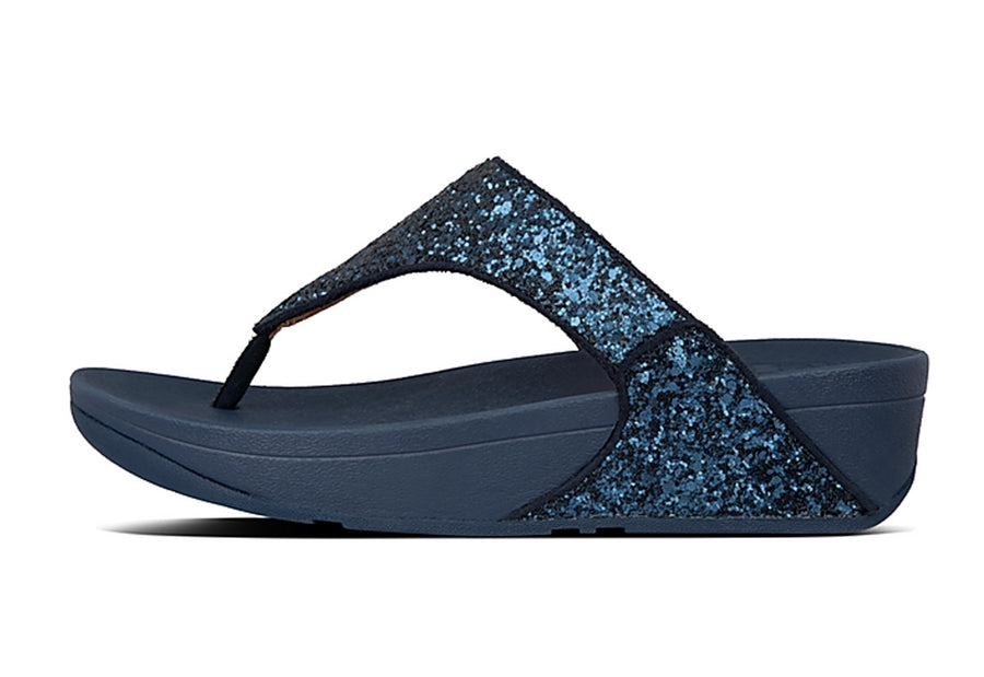 fitflop Lulu Glitter Toe-Post Sandals, Women's