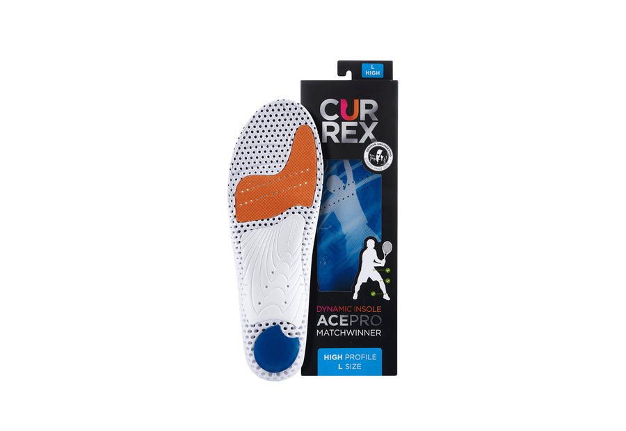 Currex AcePro Tennis & Indoor Court Insole, High Arch